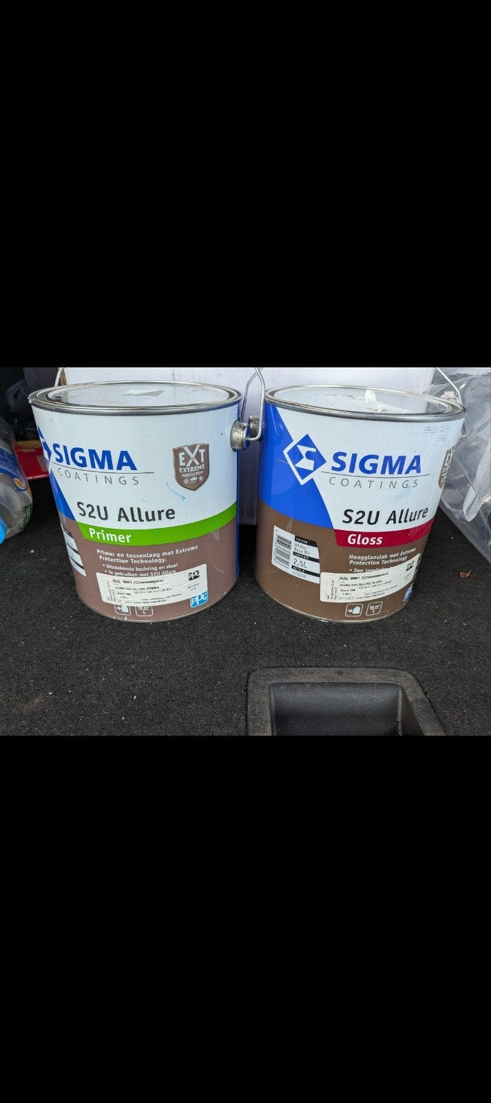 Sigma S2U Allure Gloss & Primer RAL 9001 - 2,5L, Ophalen of Verzenden