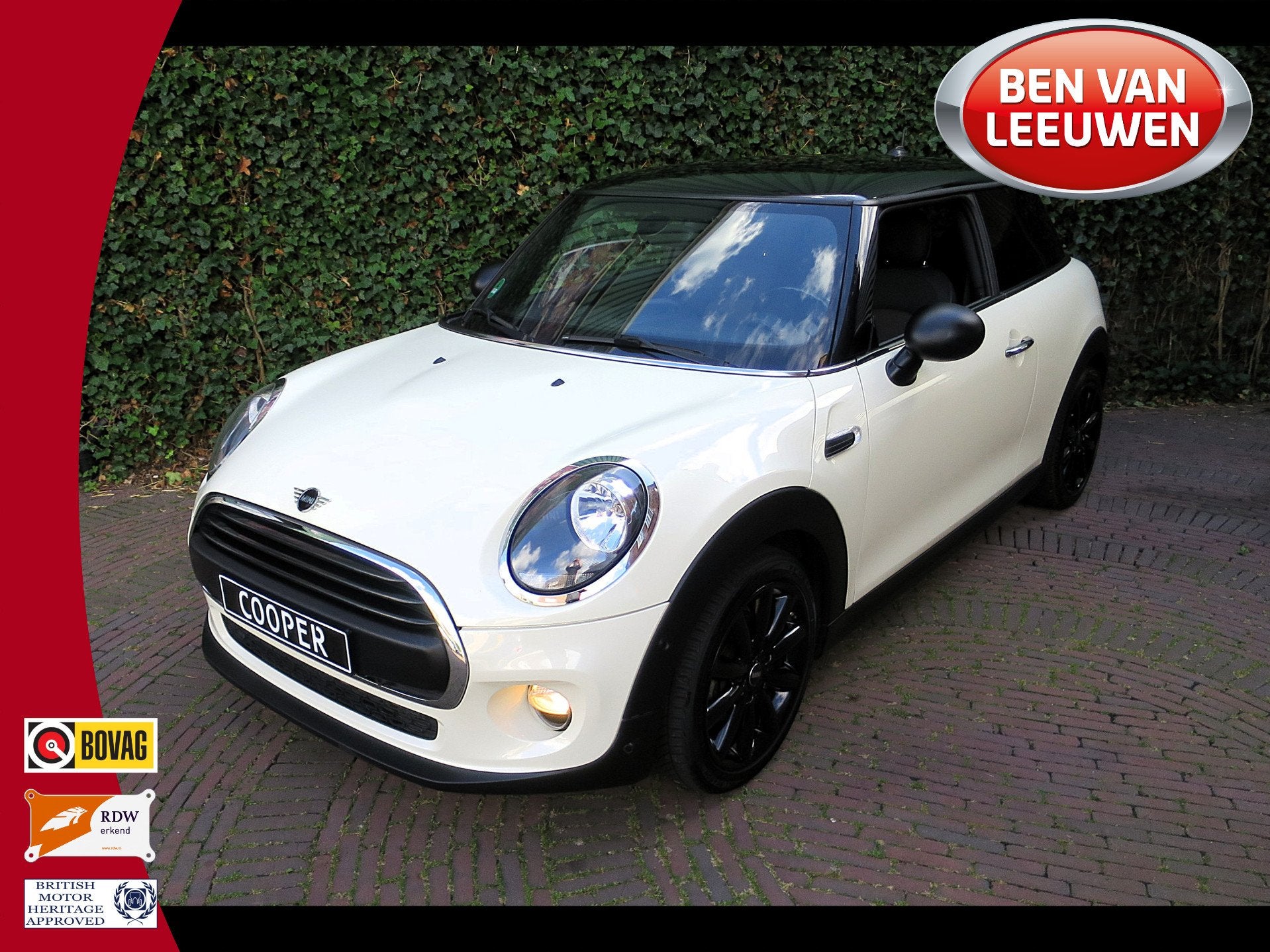 MINI Cooper 1.5 Salt F56 met Navi, BT, Apple Carplay, Park.a, Auto's, Mini, 12 maanden, Stof, Gebruikt, Zwart