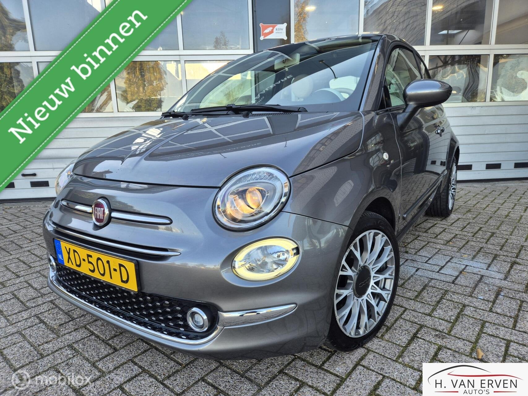 Fiat 500 0.9 Turbo Collezione APPLE CARPLAY NAVI 16" NAP, Auto's, Voorwielaandrijving, 905 kg, Origineel Nederlands, Bedrijf