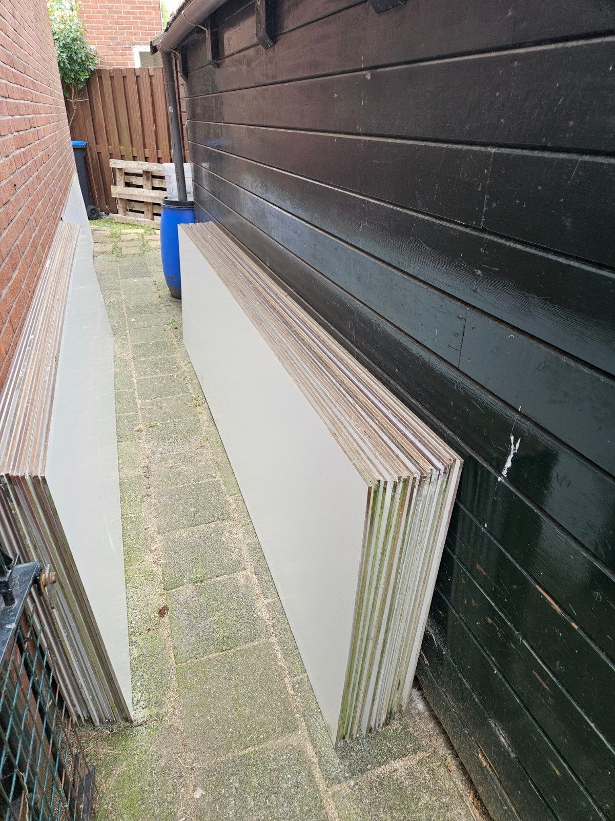 Trespa platen 8mm dik, 80x300cm, zo goed als nieuw, Ophalen, Zo goed als nieuw