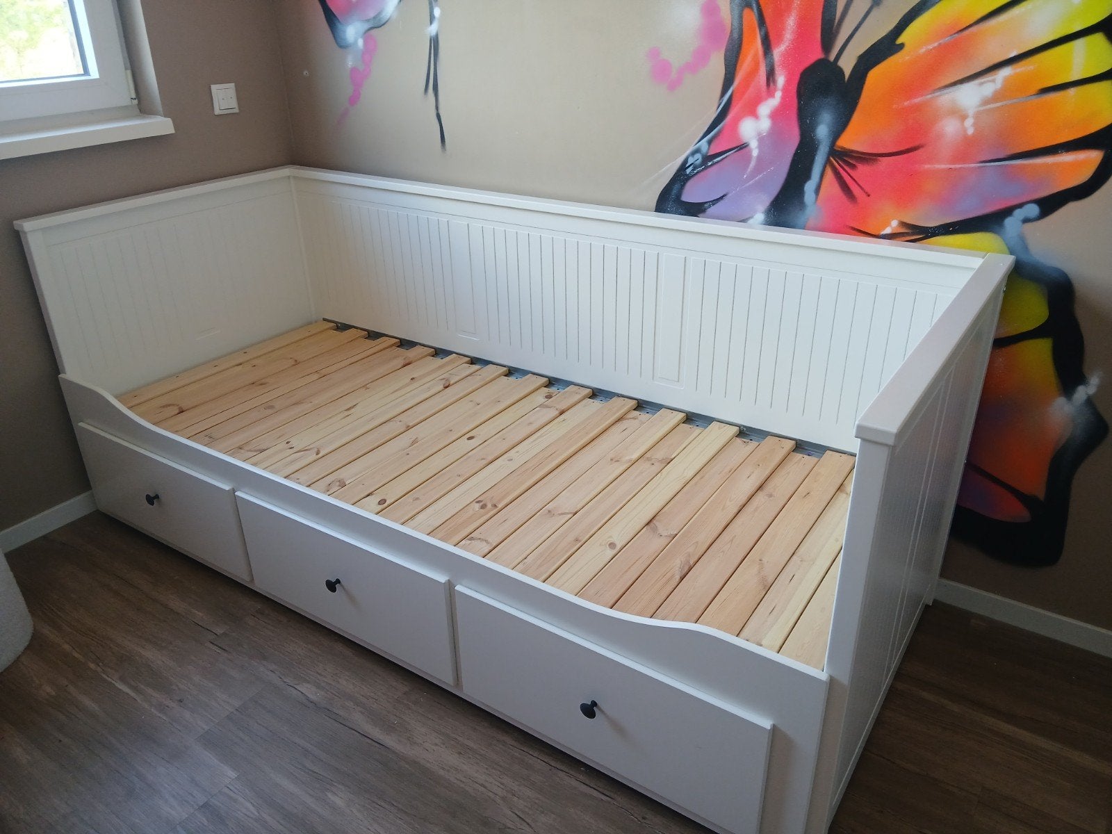 IKEA Hemnes bedbank - zeer nette staat, Ophalen, Zo goed als nieuw, Wit, Hout