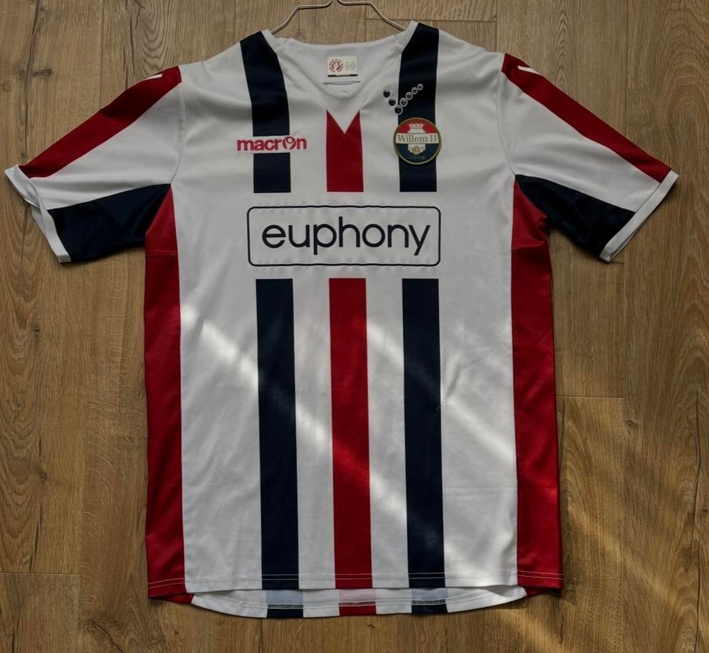Shirt Willem II thuis 2012-2013 Macron XXL voetbal, Verzamelen, Ophalen of Verzenden, Gebruikt, Willem II, Shirt