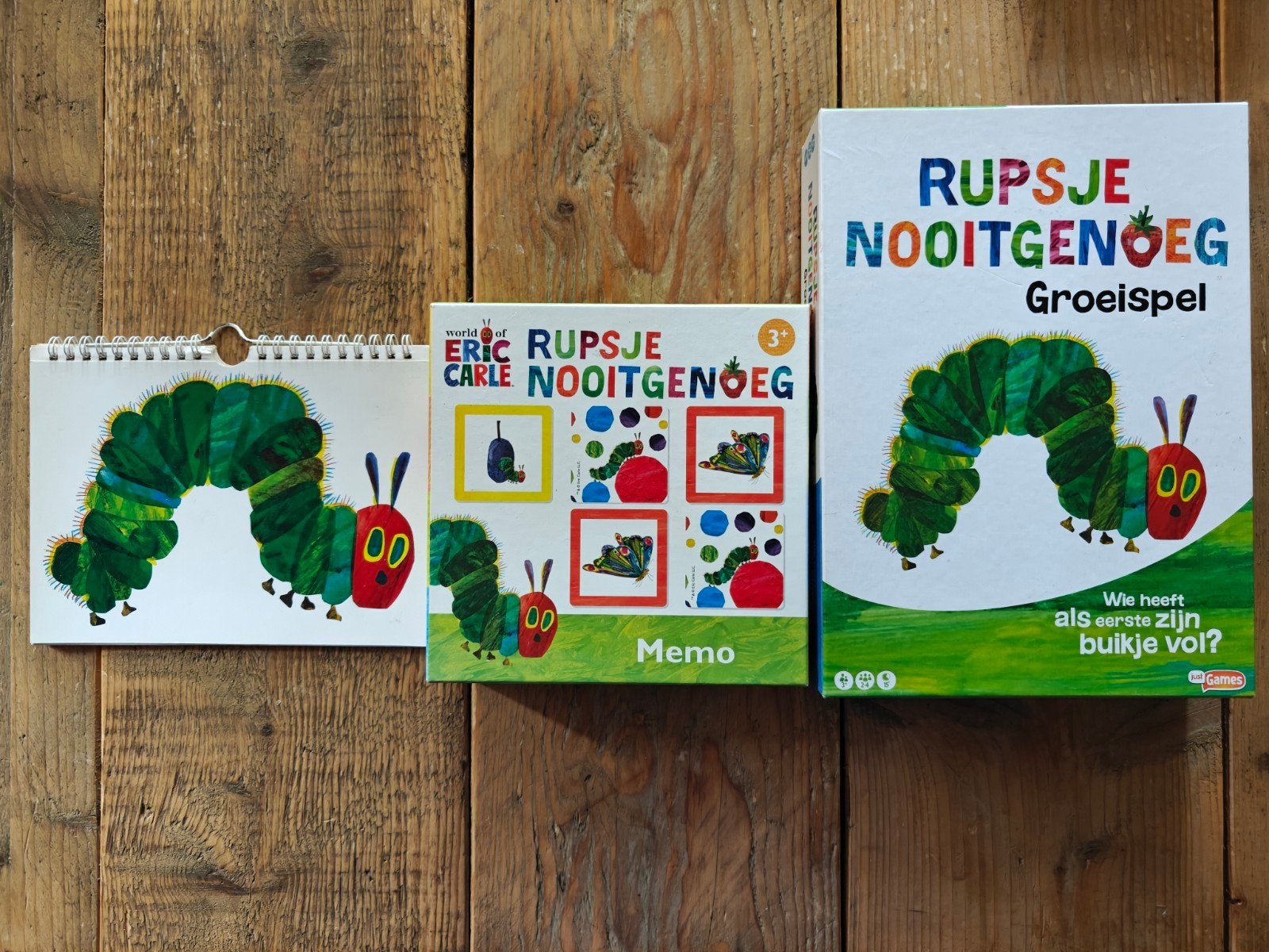 3 Rupsje Nooitgenoeg items.