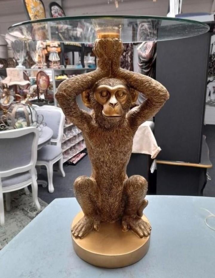 Mooie bijzet tafel aap, Ophalen of Verzenden