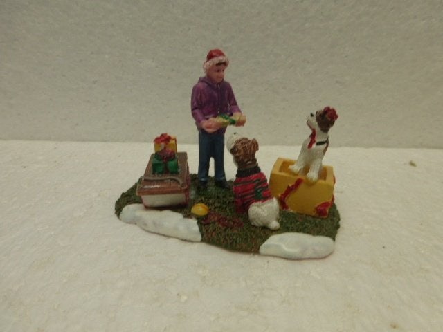 lemax Santa's pets harvest kerstdorp poppetjes figurines, Ophalen of Verzenden, Zo goed als nieuw