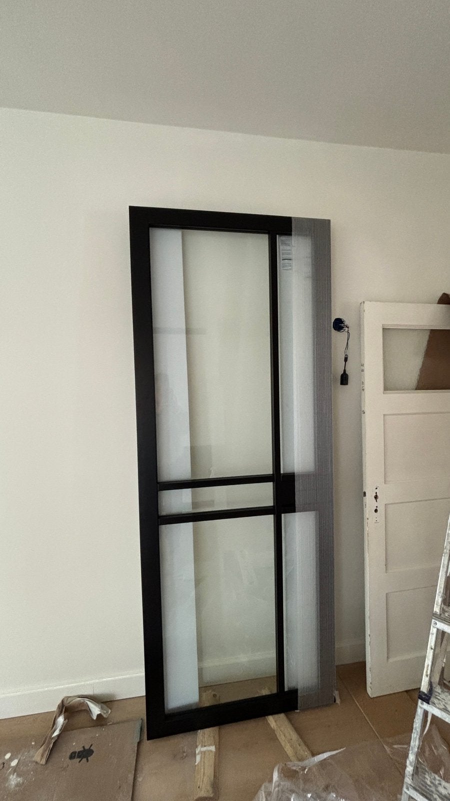 Binnendeur industrieel zwart opzet 88x231,5 cm, Ophalen, Zo goed als nieuw, Binnendeur, 215 cm of meer