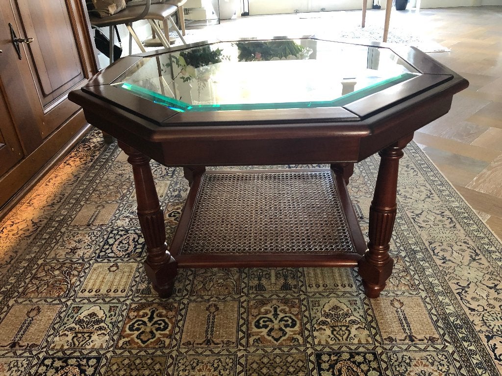 Salontafel Achtkant, Huis en Inrichting, Tafels | Salontafels, Ophalen, 50 tot 100 cm, Klassiek, 50 tot 100 cm