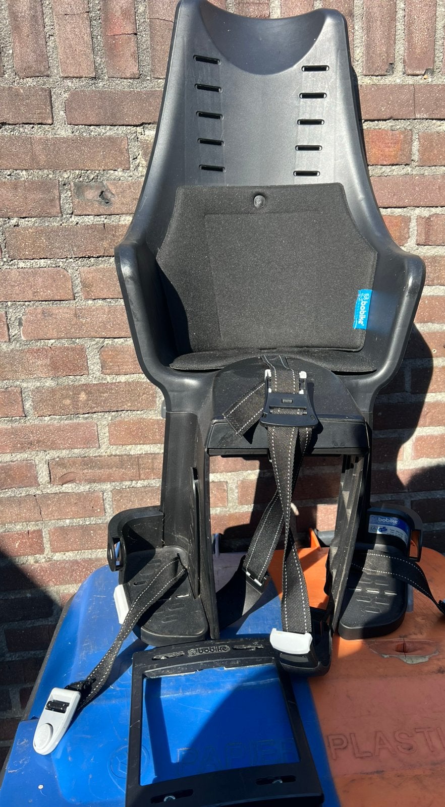 Fietstoel achterzit compleet bobike, Ophalen of Verzenden, Zo goed als nieuw