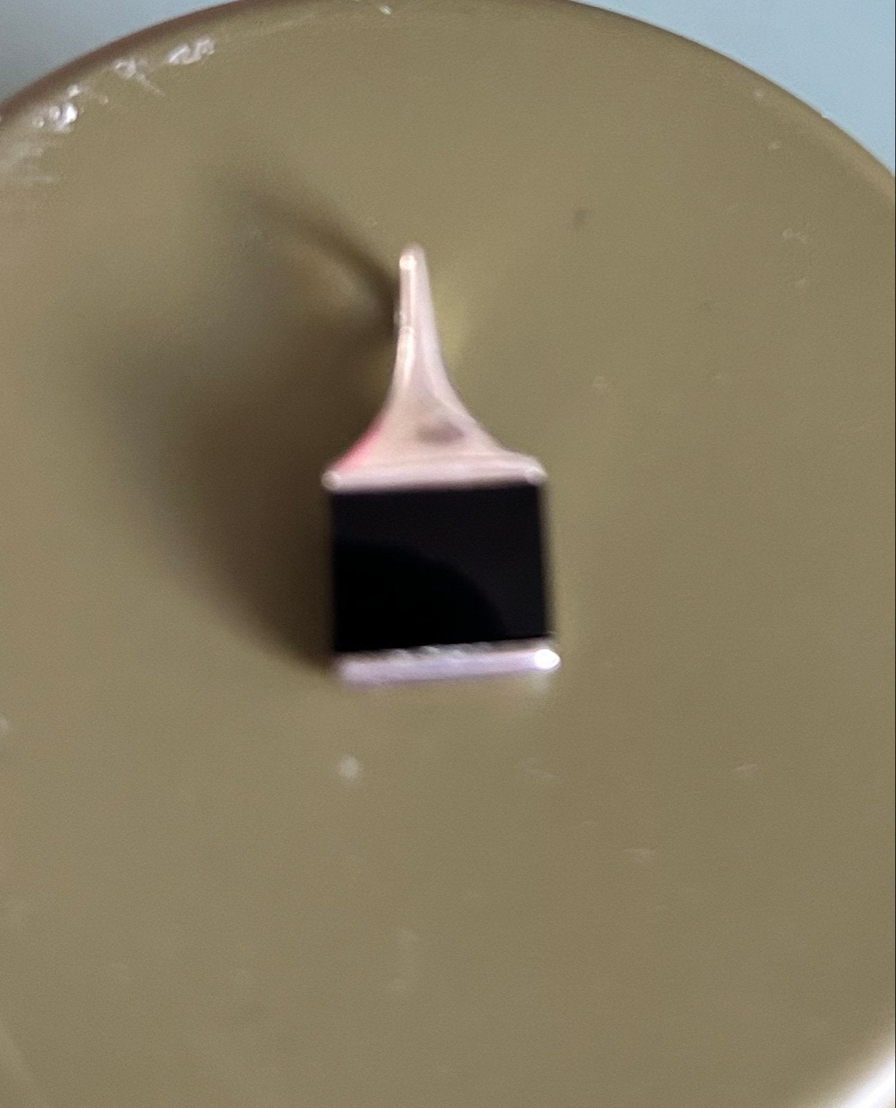Zilveren hanger met onyx steen, Overige voorstellingen, Zwart, Ophalen of Verzenden, Zo goed als nieuw