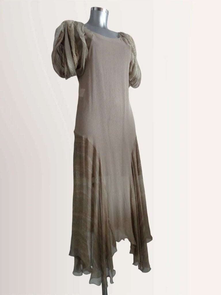STELLA McCARTNEY Zijden Jurk | Silk Organza | Puff Sleeves, Maat 38/40 (M), Nieuw, Ophalen of Verzenden, Stella McCartney