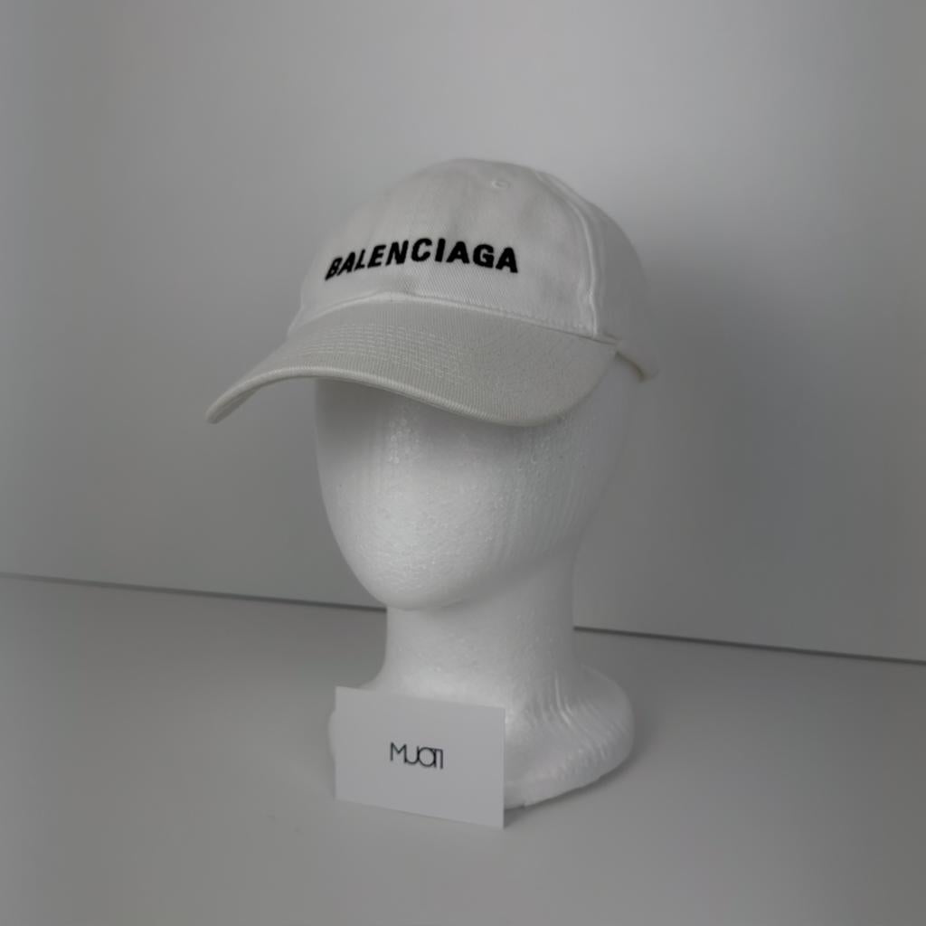Balenciaga Classic Logo Baseball Cap Pet Wit White Maat L, Ophalen of Verzenden, Zo goed als nieuw, 58 of 59 cm (L, 7¼ of ⅜ inch)