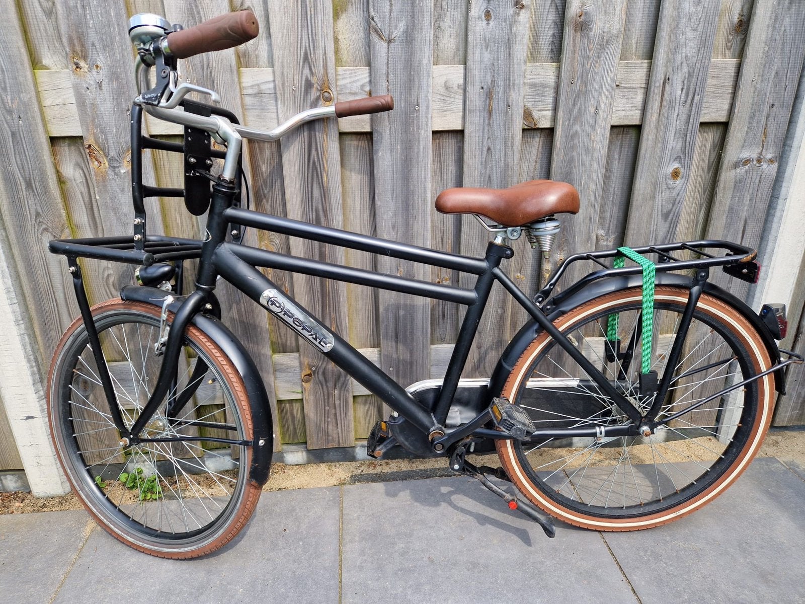 Popal Jongensfiets - Zwart 24 inch, Ophalen, Terugtraprem, Handrem, Gebruikt