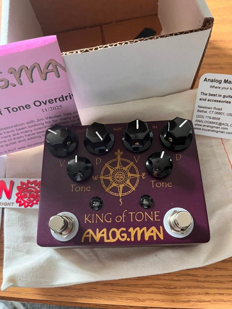 Analog Man King of Tone V4 nieuw!, Muziek en Instrumenten, Ophalen of Verzenden, Nieuw, Distortion, Overdrive of Fuzz