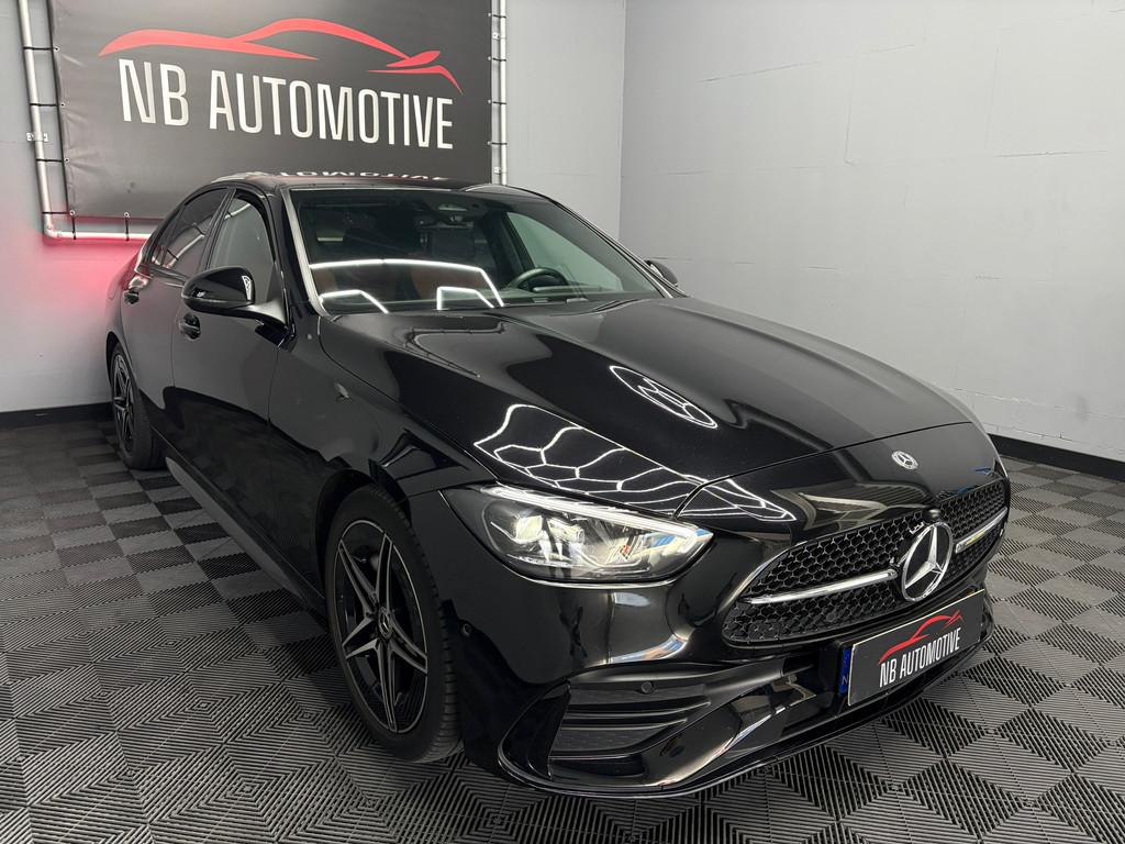 Mercedes-Benz C-klasse 180 AMG Line, Auto's, Mercedes-Benz, Automaat, Euro 6, 4 cilinders, Automatische klimaatregeling