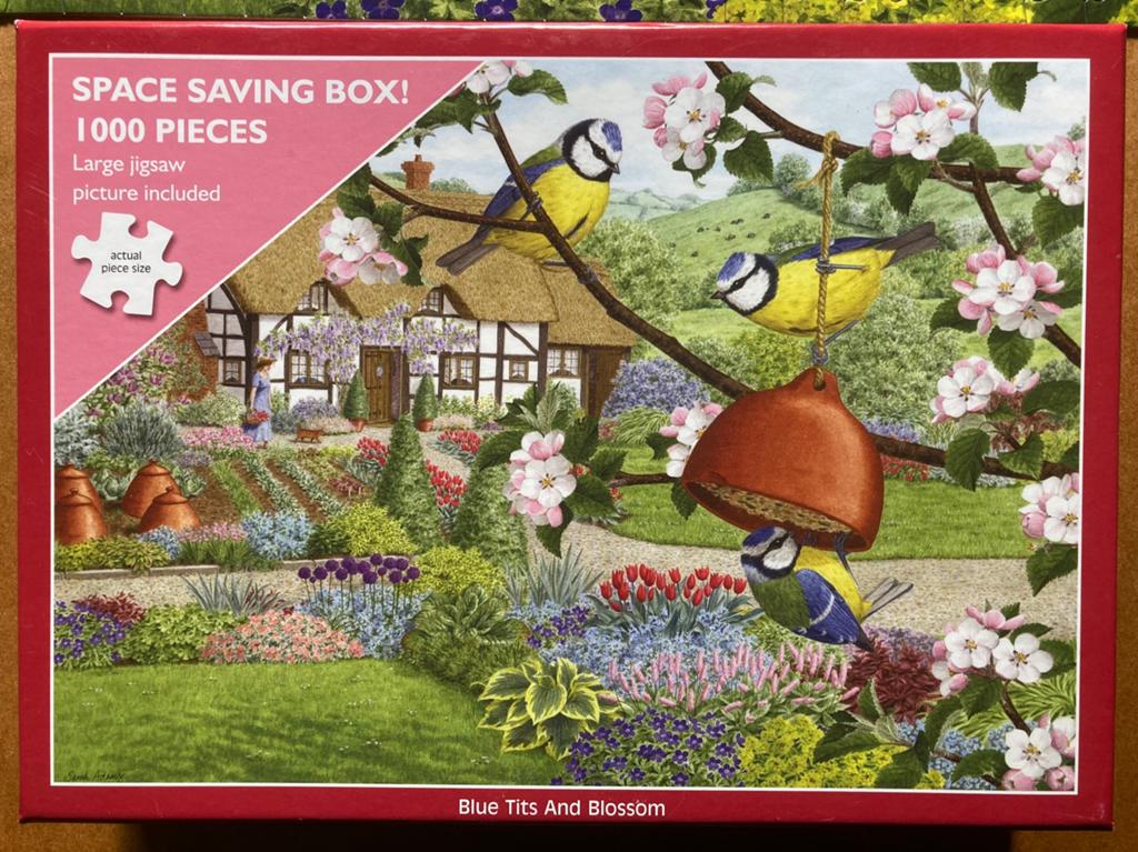 Otter House 1000🧩 Blue Tits And Blossom, Ophalen of Verzenden, 500 t/m 1500 stukjes, Zo goed als nieuw, Legpuzzel
