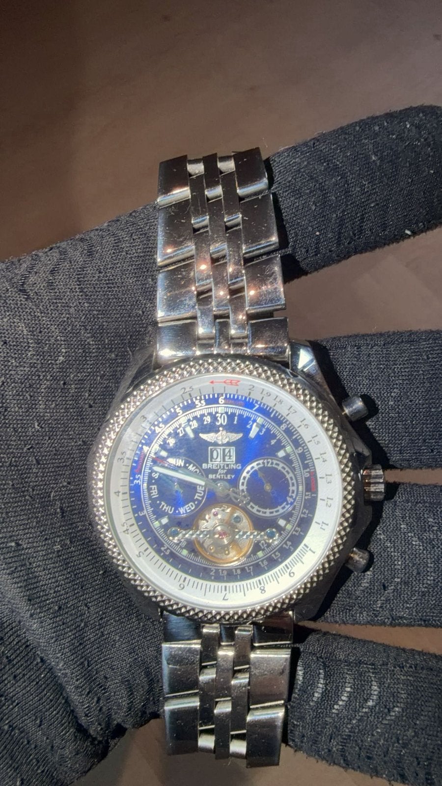 Breitling Bentley Special Edition Chronometer -IMITATIE-, Gebruikt, Staal, Breitling, Polshorloge