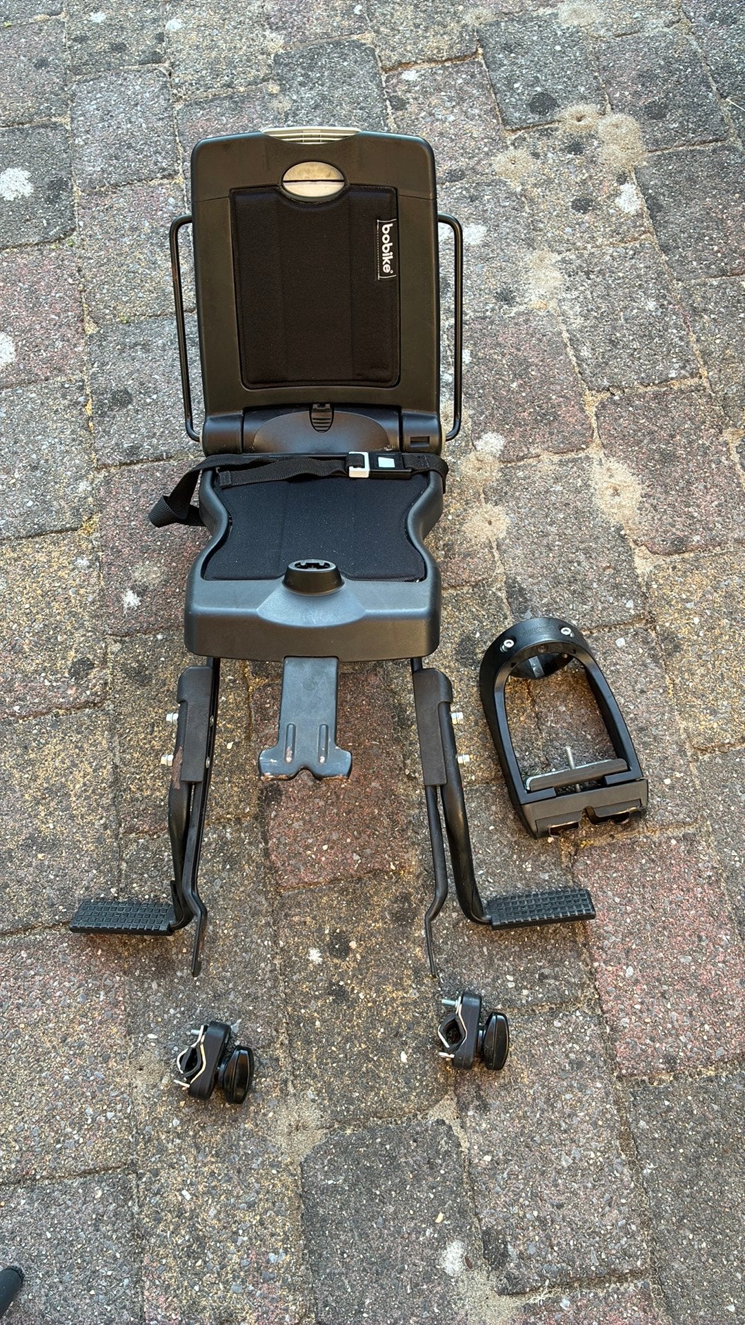 Junior achterzitje Bobike, Fietsen en Brommers, Fietsaccessoires | Fietsstoeltjes, Ophalen, Gebruikt, 15 t/m 36 kg