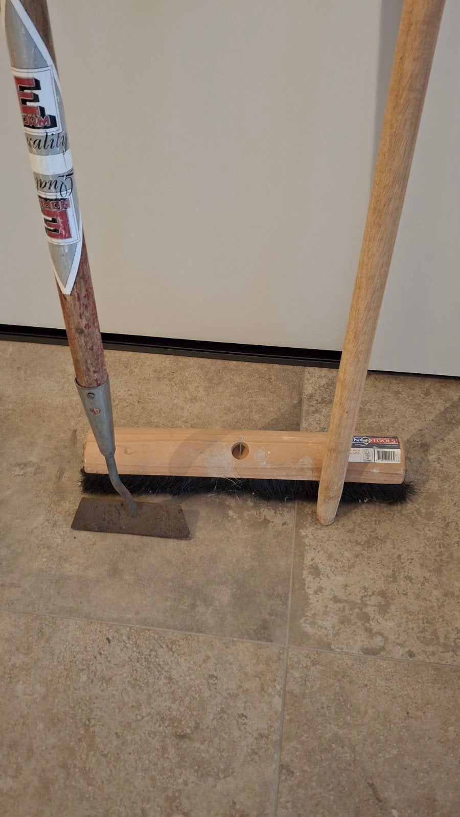 schoffel + zachte bezem, Tuin en Terras, Hand-tuingereedschap, Ophalen, Gebruikt, Bezem