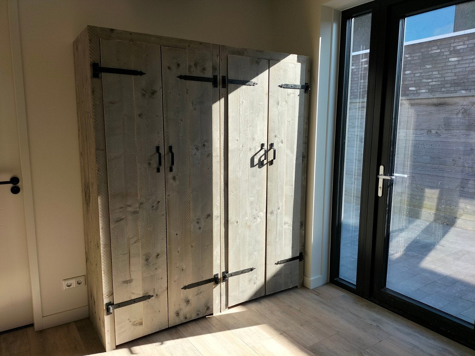 kasten van steigerhout, Met deur(en), 200 cm of meer, Nieuw, Ophalen of Verzenden