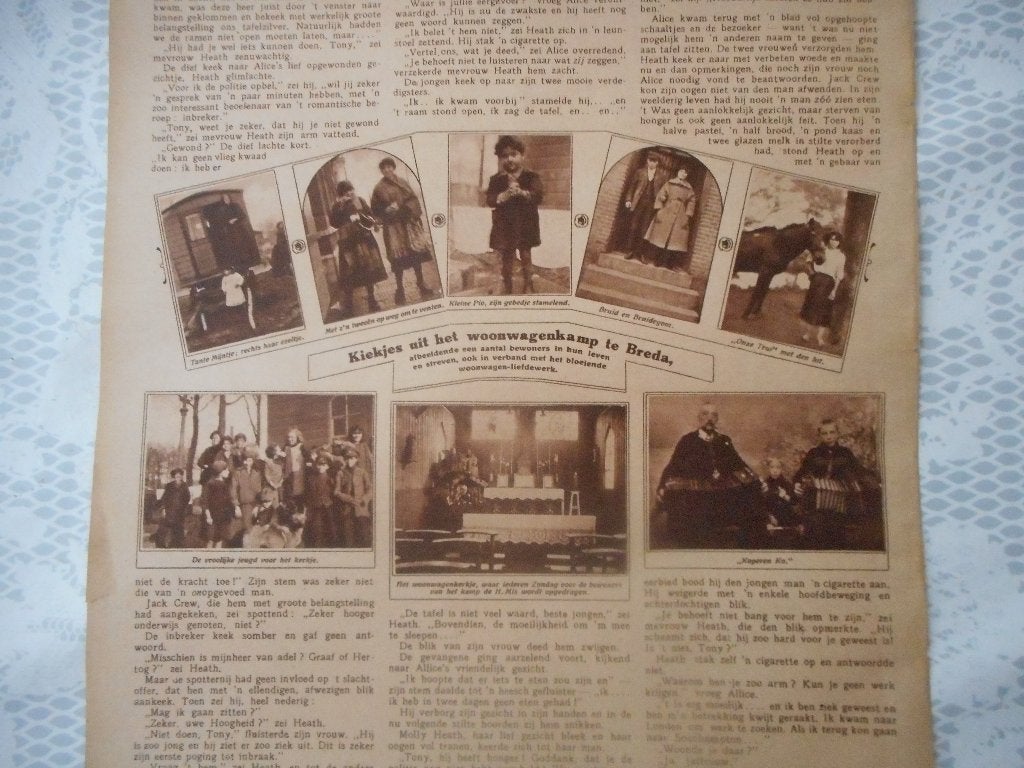 Breda. Woonwagenkamp. 1923., Ophalen of Verzenden, 1920 tot 1940, Nederland, Knipsel(s)
