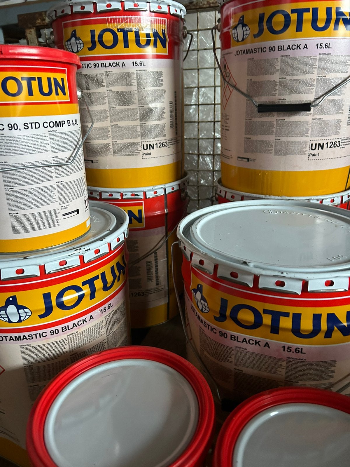 Jotun Jotamastic 90 voor op staal, aluminium, verzinkt staal, Ophalen, Zwart, Zo goed als nieuw, 15 tot 20 liter