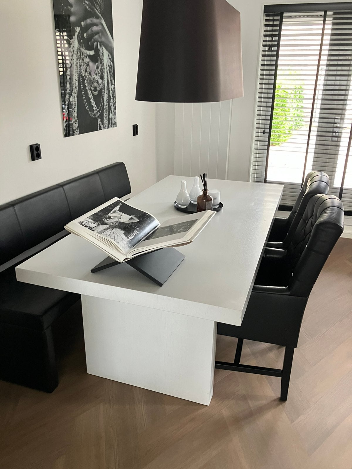 Eet tafel, Overige materialen, 200 cm of meer, Rechthoekig, 50 tot 100 cm