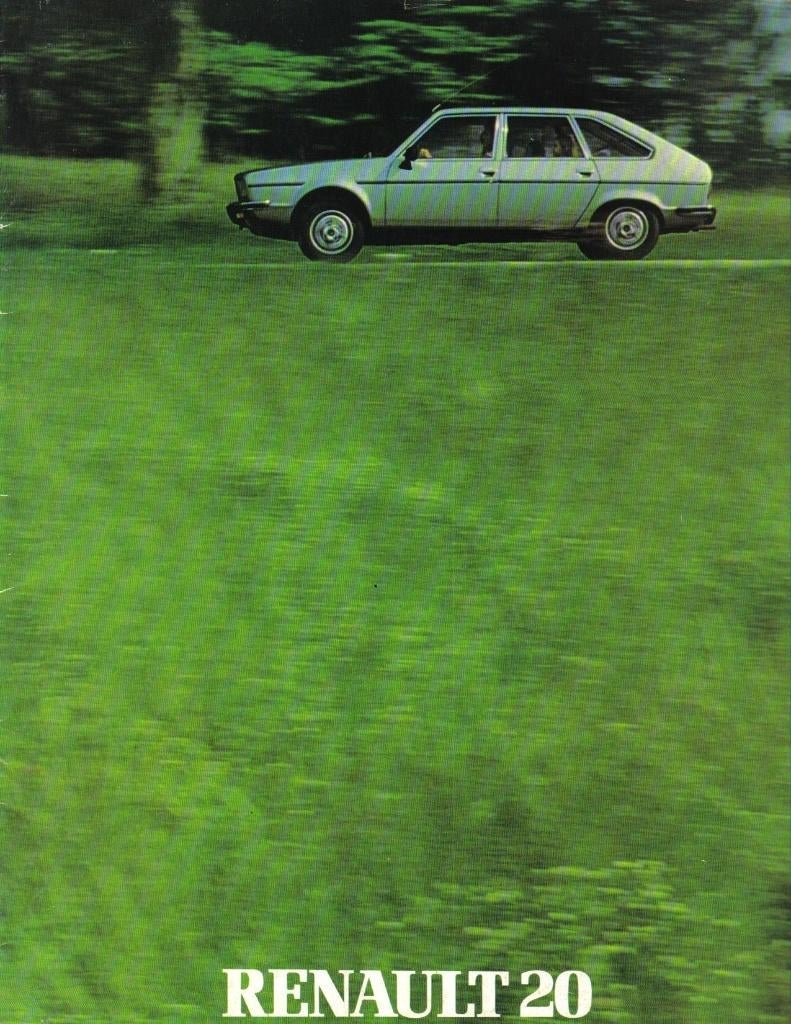 Brochure Renault 20 1981, Ophalen of Verzenden, Gelezen, Renault
