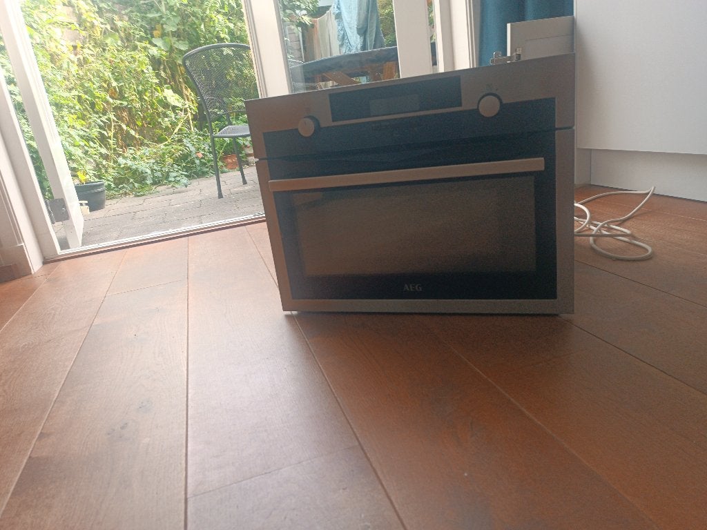 Combi Oven Aeg kms561000M, Ophalen, 45 tot 50 cm, Gebruikt, AEG