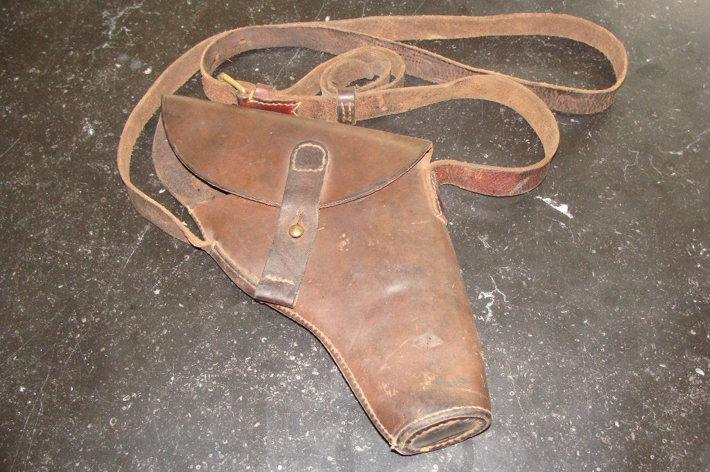 Engels holster signaalpistool 1943, Ophalen of Verzenden, Landmacht, Engeland, Overige typen