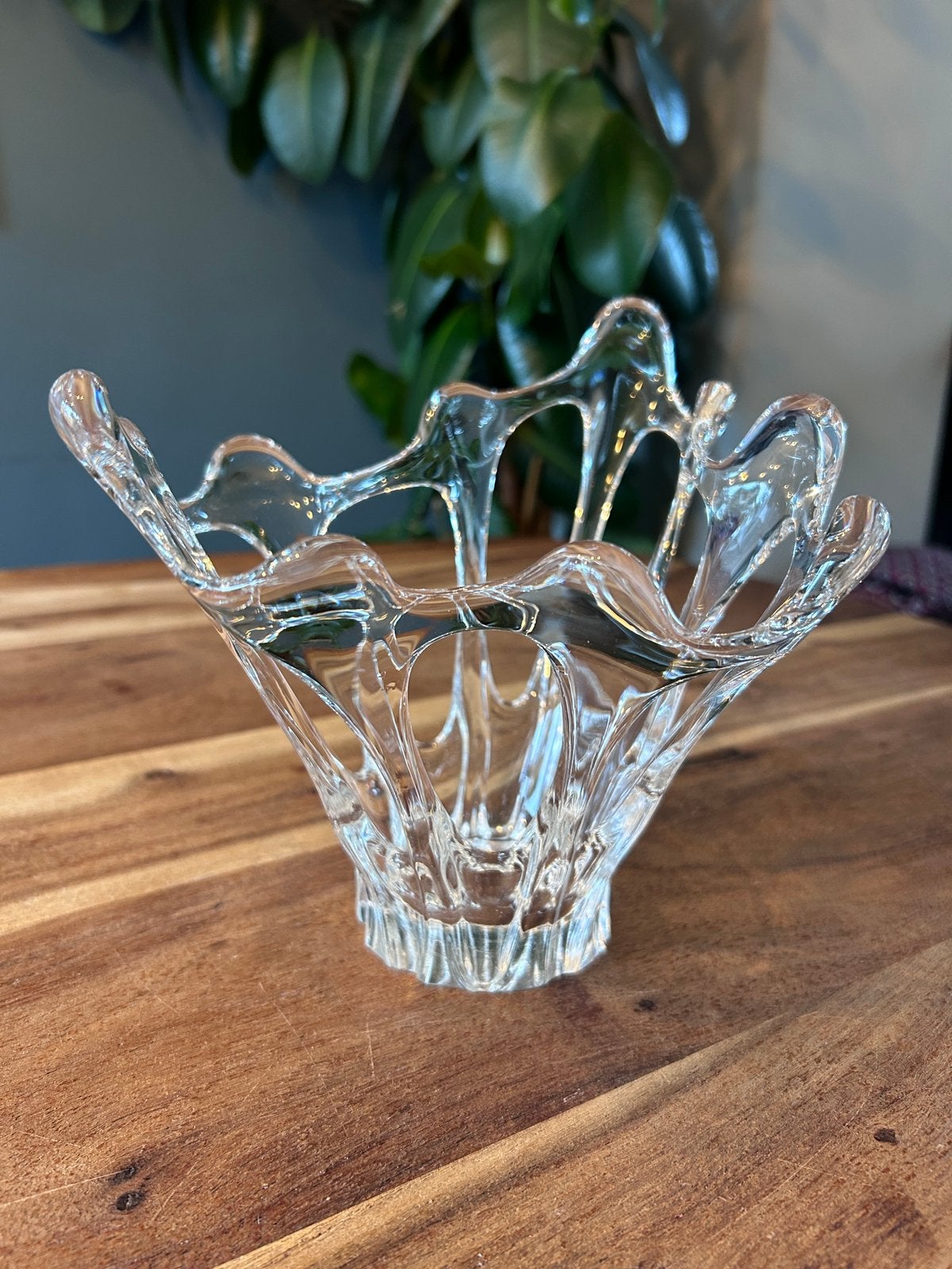Vintage Franse Kristallen Vaas Art Vannes Jaren 60 – 18 cm, Ophalen of Verzenden