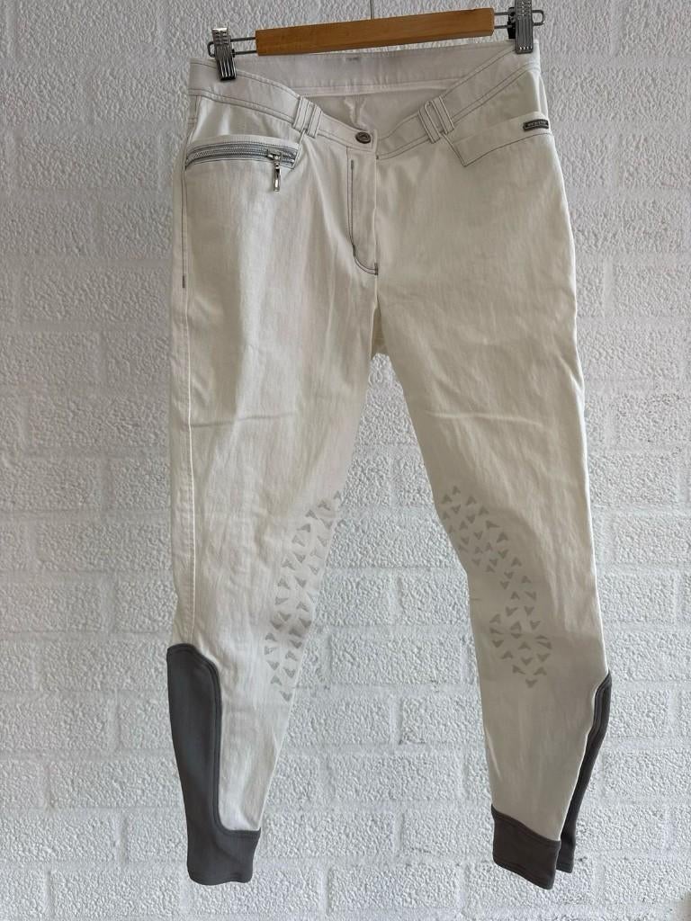 Euro star rijbroek Alice wit kniegrip 42, Dieren en Toebehoren, Paardrijkleding, Gebruikt, Dressuur, Dames, Onderkleding
