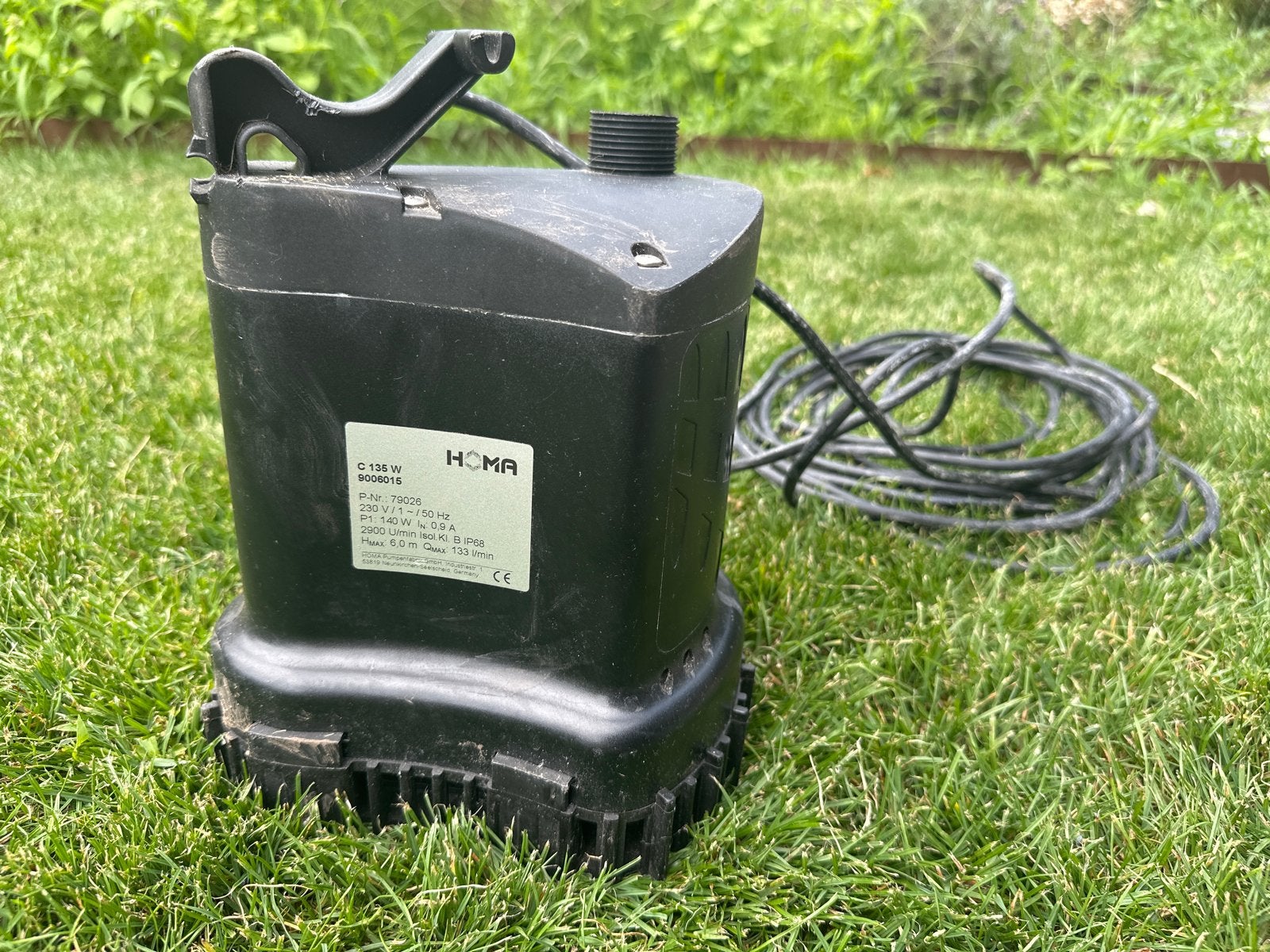Homa Dompelpomp C 135 W, Ophalen, Gebruikt, Elektrisch, Dompelpomp