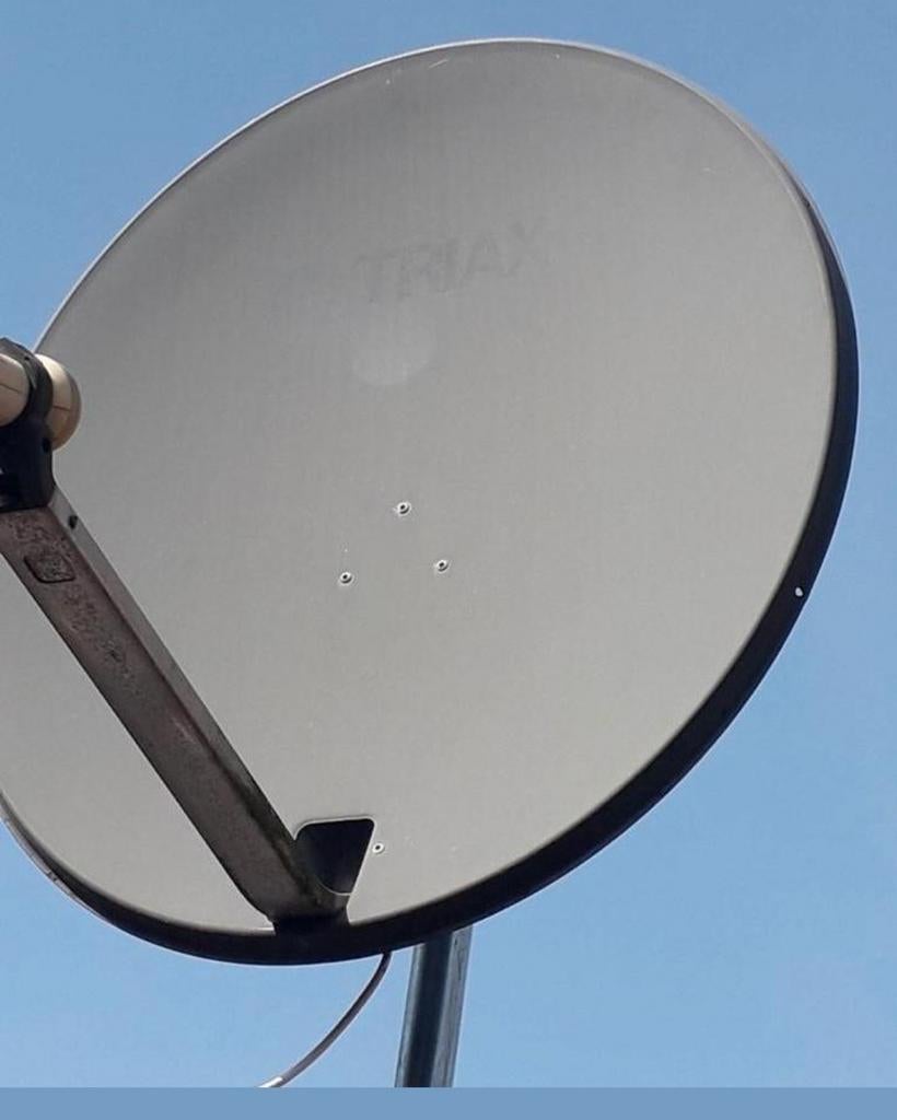 Triax grote schotel antenne 80cm met decoder Vizion, Ophalen of Verzenden, Overige merken