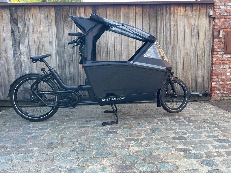 Nieuwe Urban Arrow FamilyNext bakfiets - zwart met GPS, Overige merken, Huif, Nieuw, Ophalen of Verzenden