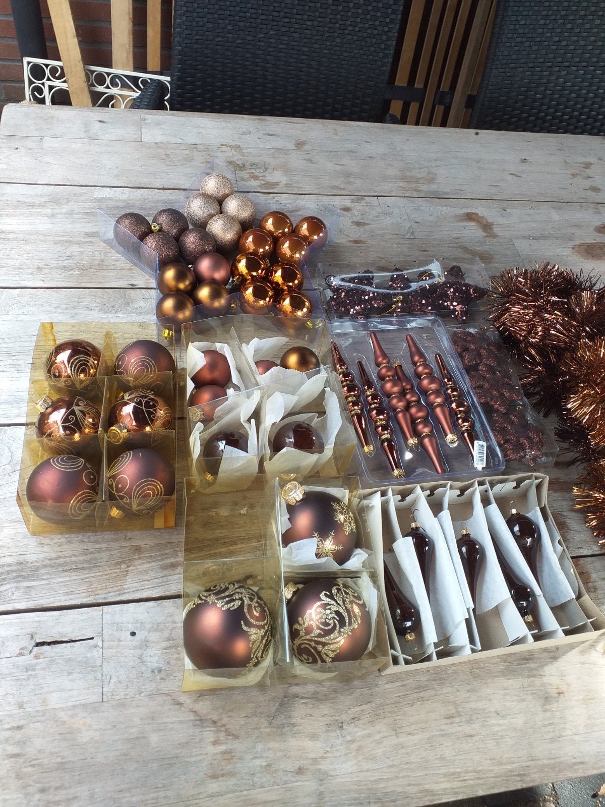 Bruine kerstversiering, Diversen, Kerst, Ophalen, Zo goed als nieuw