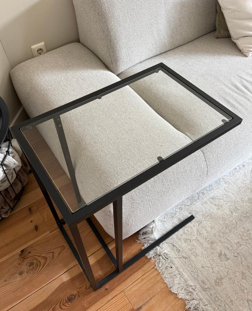 Bijzettafel Laptoptafel VITTSJÖ, Huis en Inrichting, Tafels | Bijzettafels, Ophalen, Minder dan 55 cm, Gebruikt, Metaal of Aluminium