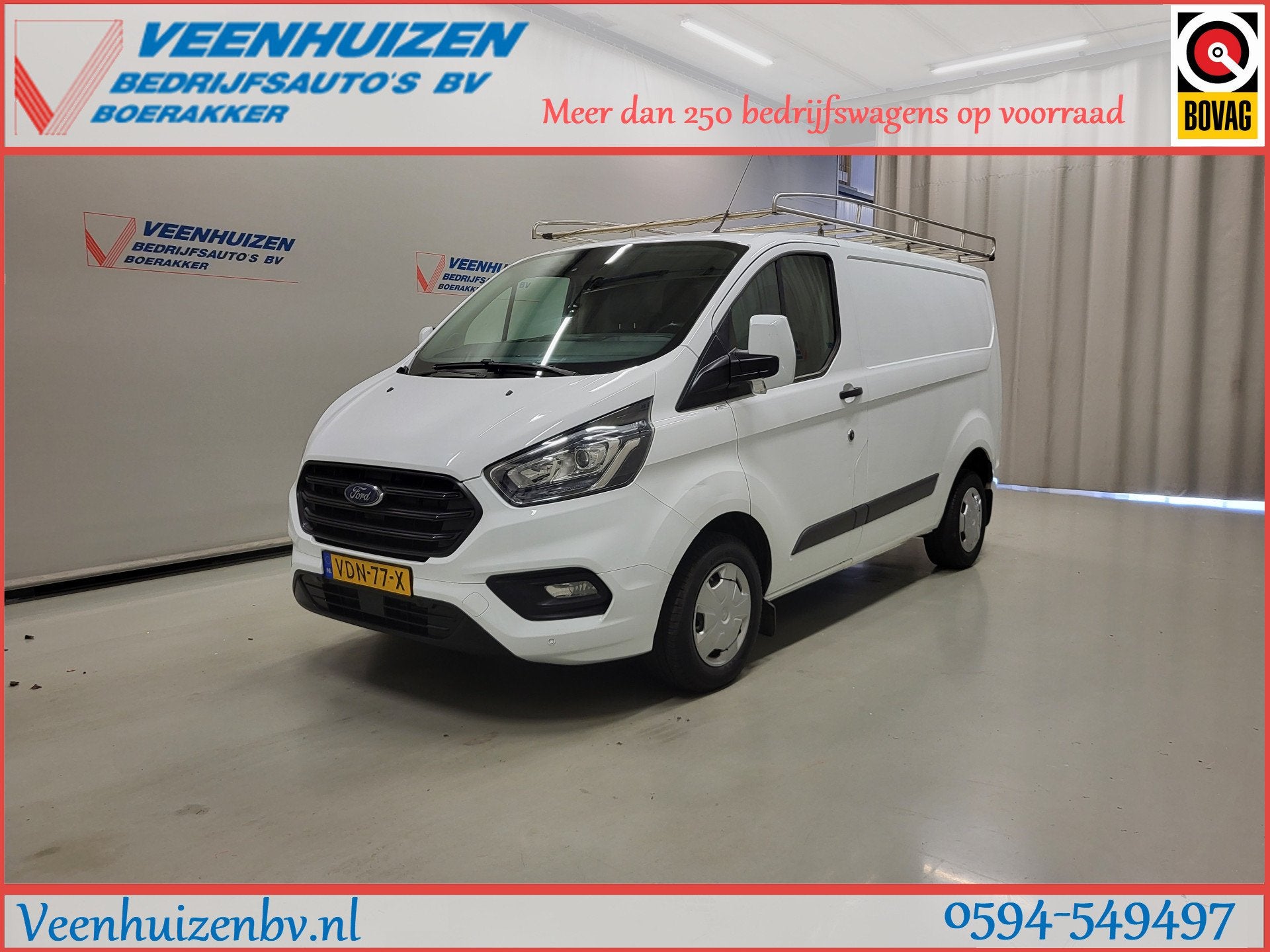 Ford Transit Custom 2.0TDCI 130pk Imperiaal Euro 6!, Auto's, Voorwielaandrijving, Euro 6, 4 cilinders, 2027 kg