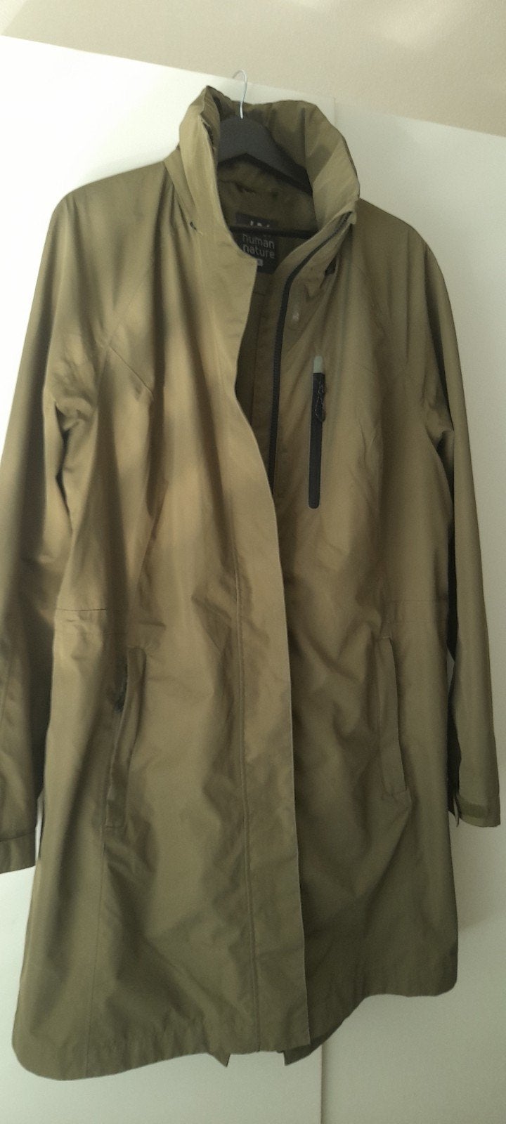 ANWB Human Nature ongevoerd dames parka jas kaki groen XL 42, Verzenden, Nieuw, Groen, Maat 42/44 (L)