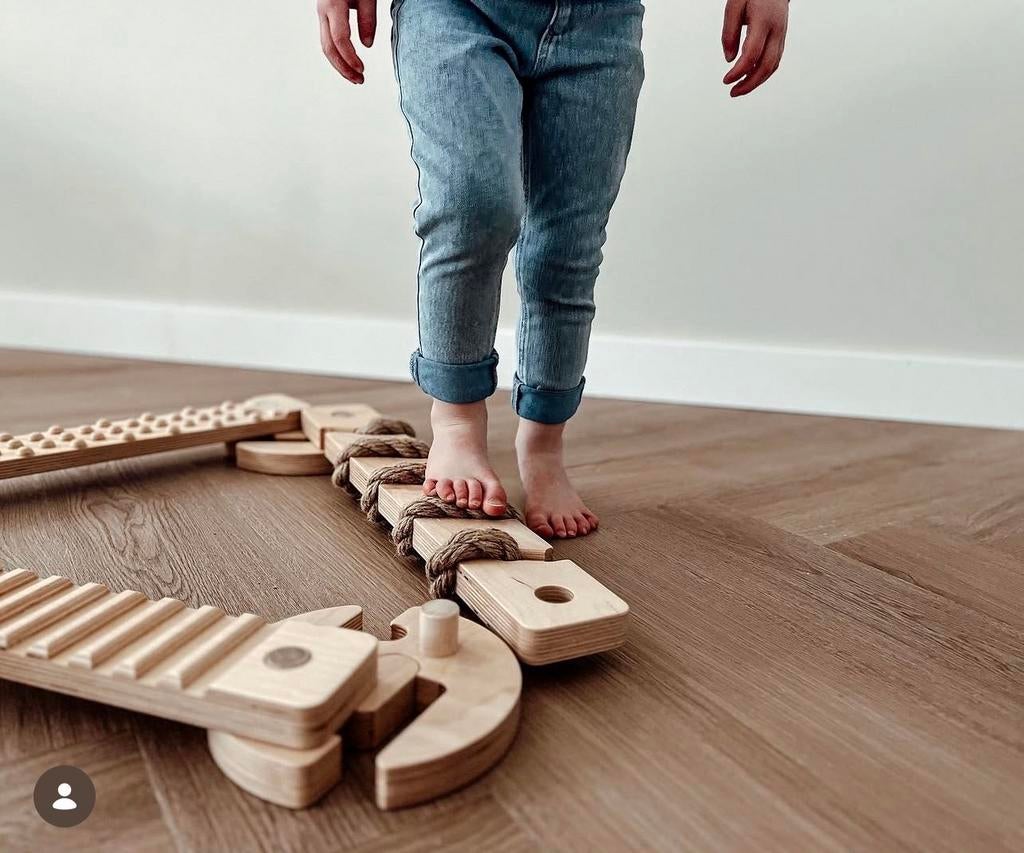 Houten evenwichtsbalk voor kinderen, Kinderen en Baby's, Ophalen, Gebruikt, Ontdekken