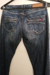 als Nieuw ONLY jeans spijkerbroek Dark bleu bootleg W28, Kleding | Dames, Verzenden, Zo goed als nieuw, Blauw, W28 - W29 (confectie 36)