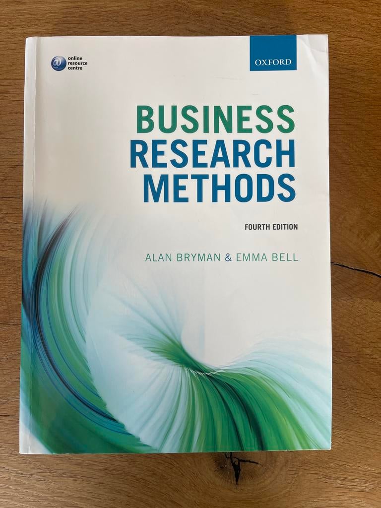 Business Research Methods - Alan Bryman & Emma Bell, Boeken, Ophalen of Verzenden, Gamma, Zo goed als nieuw, HBO