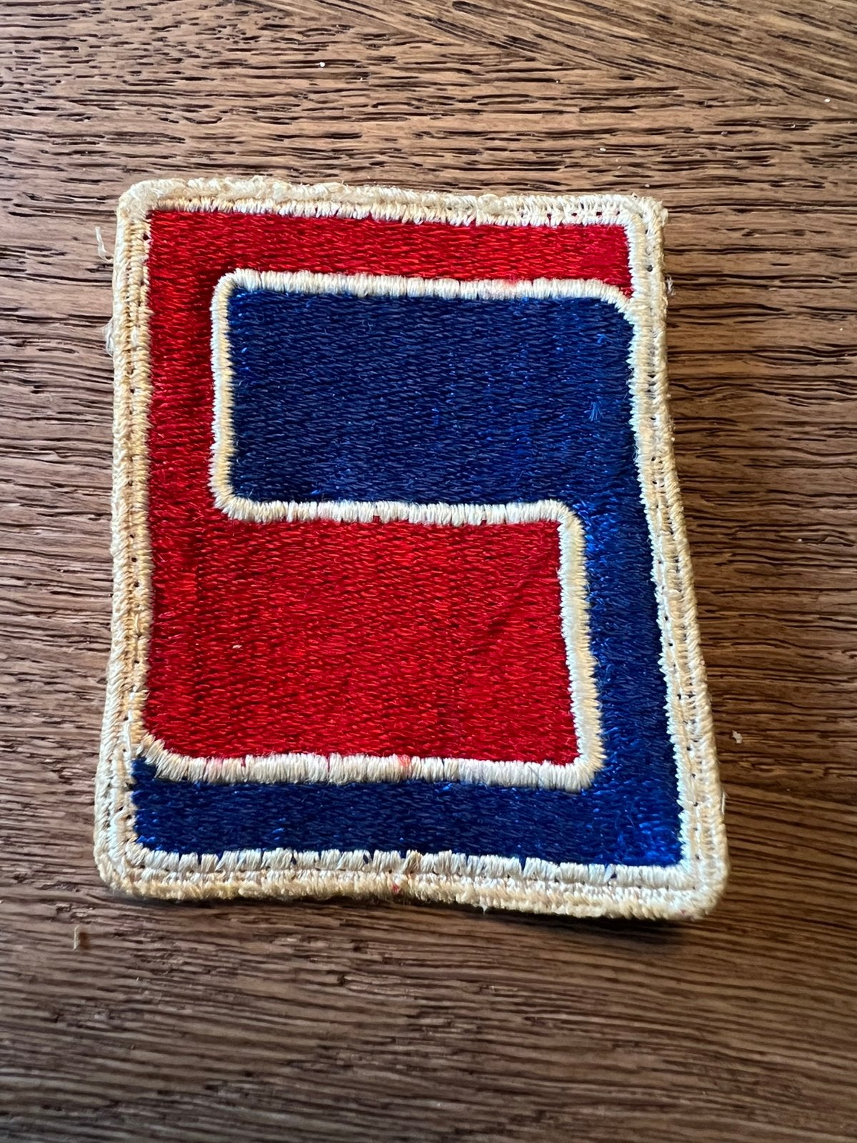 WO2 Amerikaans patch 69th infantry division White back, Amerika, Verzenden, Embleem of Badge