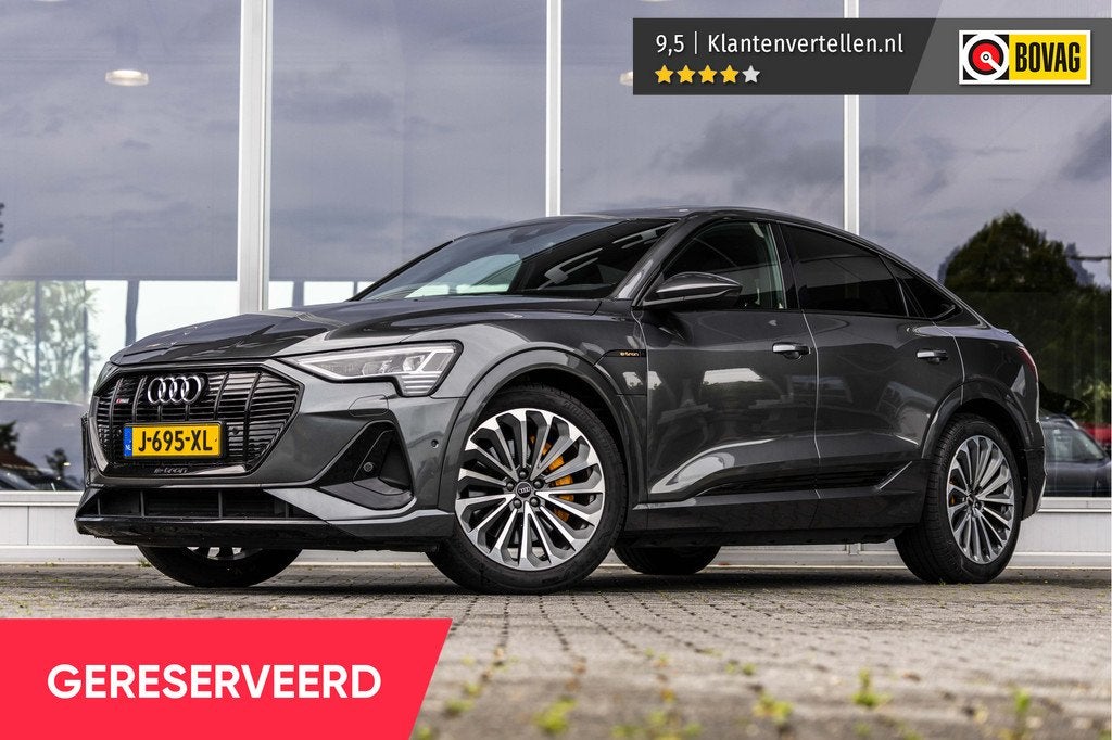 Audi e-tron Sportback 55 quattro S edition 95 kWh | Pano | A, Zwart, 95 kWh, Origineel Nederlands, Vierwielaandrijving