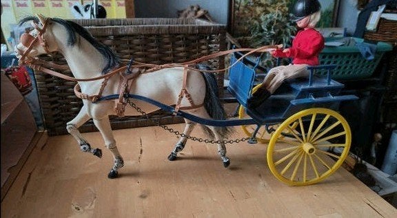 Koets voor barbiepaard jaren '80, Ophalen of Verzenden