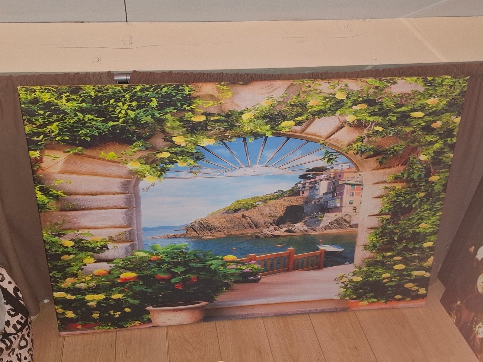 foto op canvas doek, Ophalen