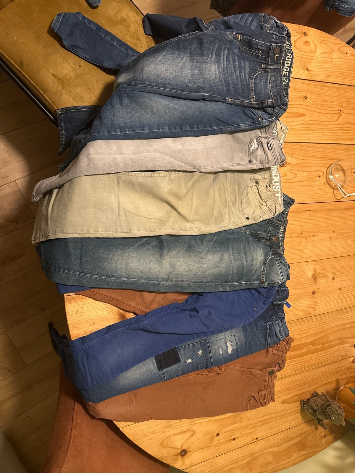 8 spijkerbroeken maat 134, Kinderen en Baby's, Ophalen of Verzenden, Gebruikt, Jongen, Broek