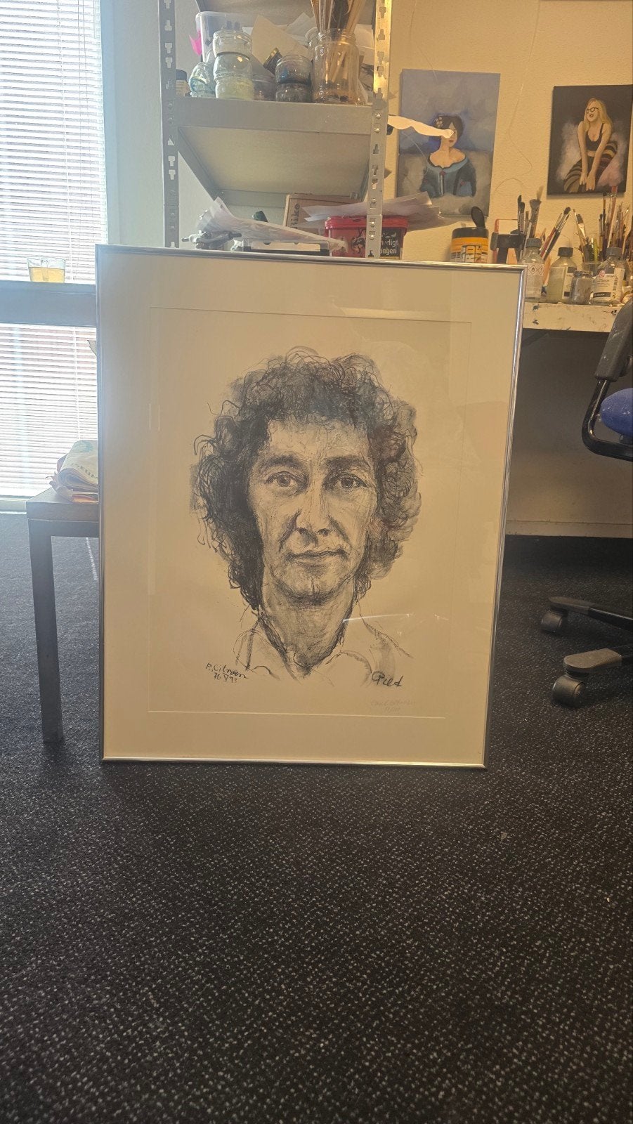 Originele Litho: Portret van Piet Clement door Paul Citroen, Antiek en Kunst, Ophalen
