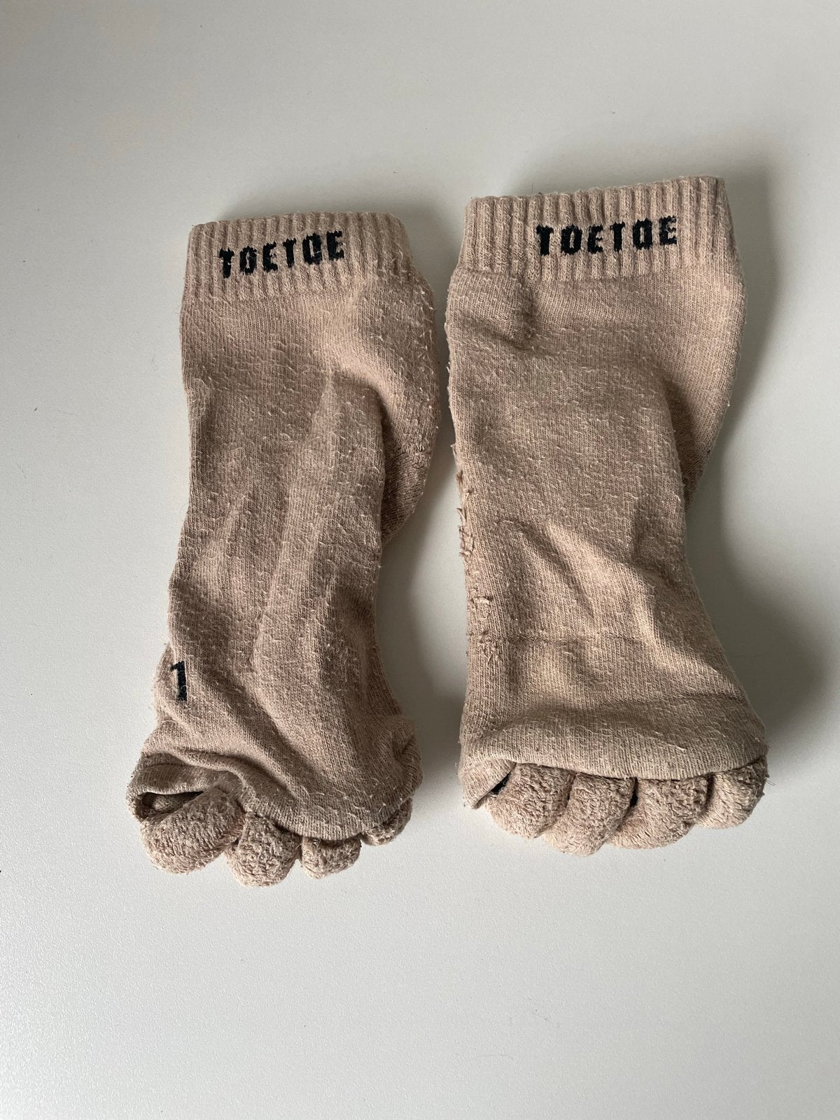 TOETOE teenspreider sokken - 2 paar, Sokken en Kniesokken, Beige, Overige maten, Ophalen of Verzenden