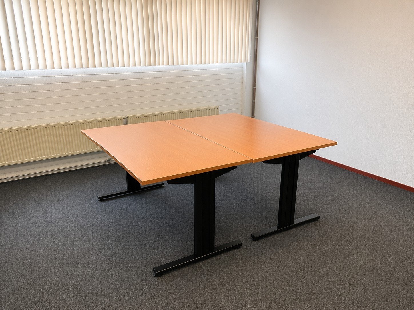 10 x Verstelbare bureau - Hout en Metaal, Zakelijke goederen, Kantoor en Winkelinrichting | Kantoormeubilair en Inrichting, Ophalen of Verzenden