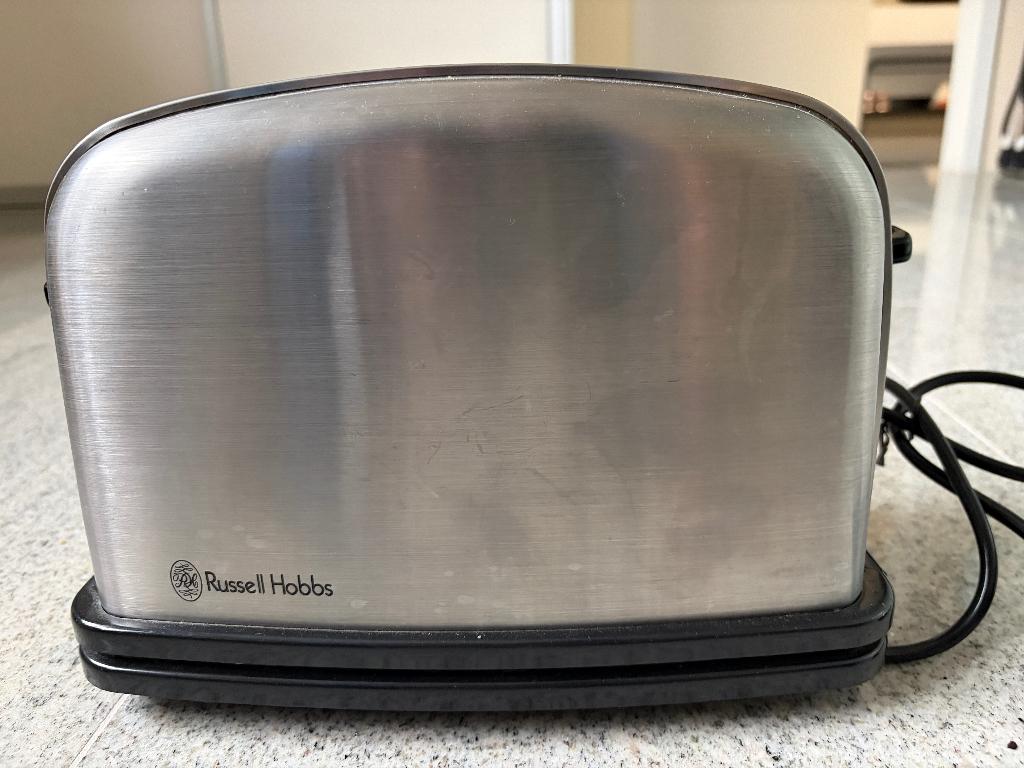 Russell Hobbs broodrooster, Witgoed en Apparatuur, Broodroosters, Gebruikt, Uitneembare kruimellade, Ophalen of Verzenden